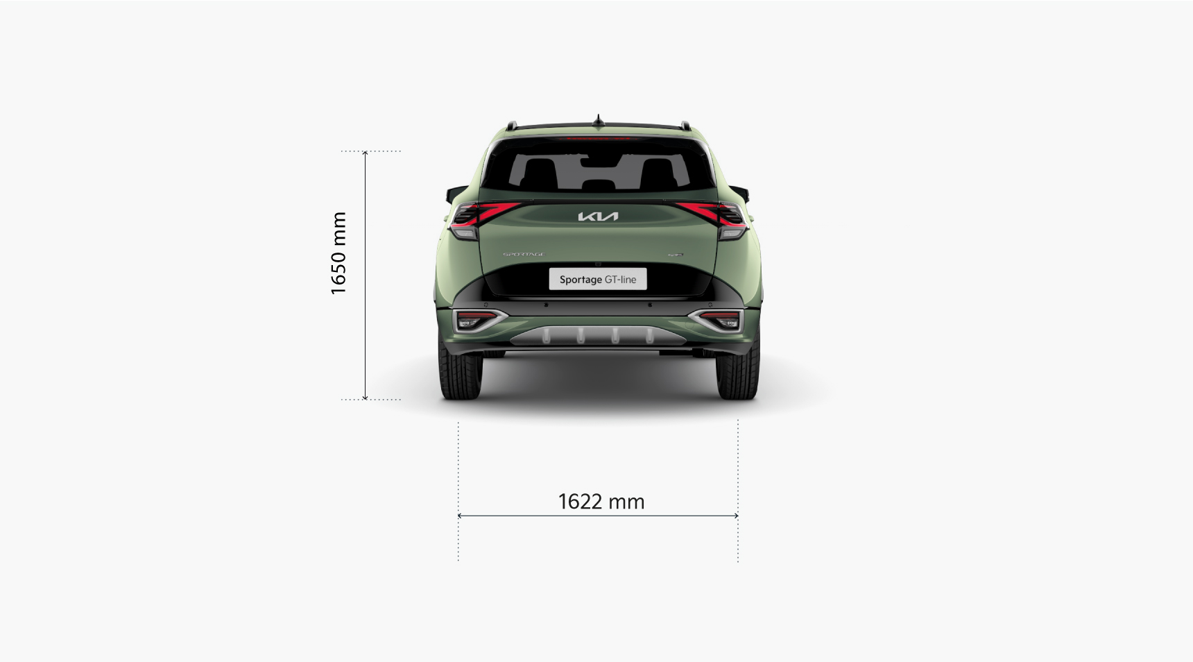 Kia Sportage Dimensions rear view